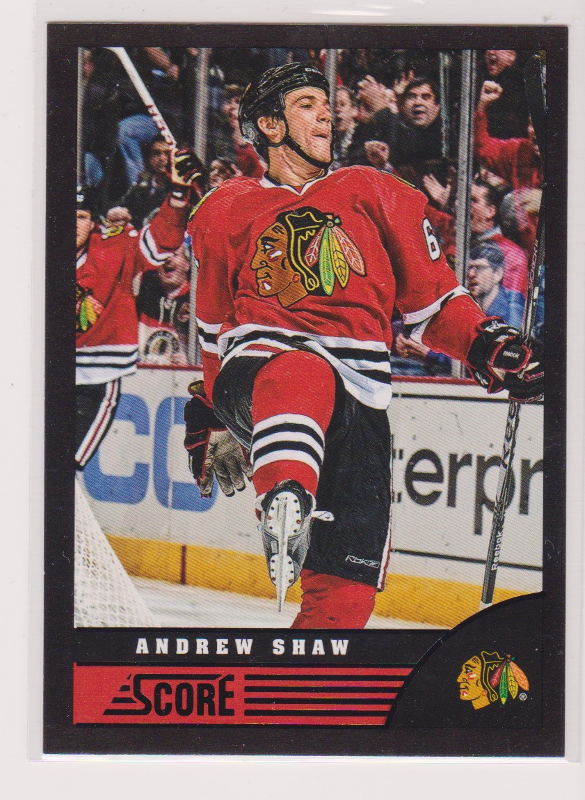 2013-14 Score Black #105 Andrew Shaw (image for) 2013-14 Score Black #105 Andrew Shaw
